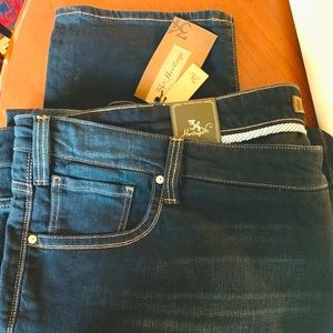 Men’s extra plus size jeans Midrise Straight leg Navy Blue US Size 52 length 34
